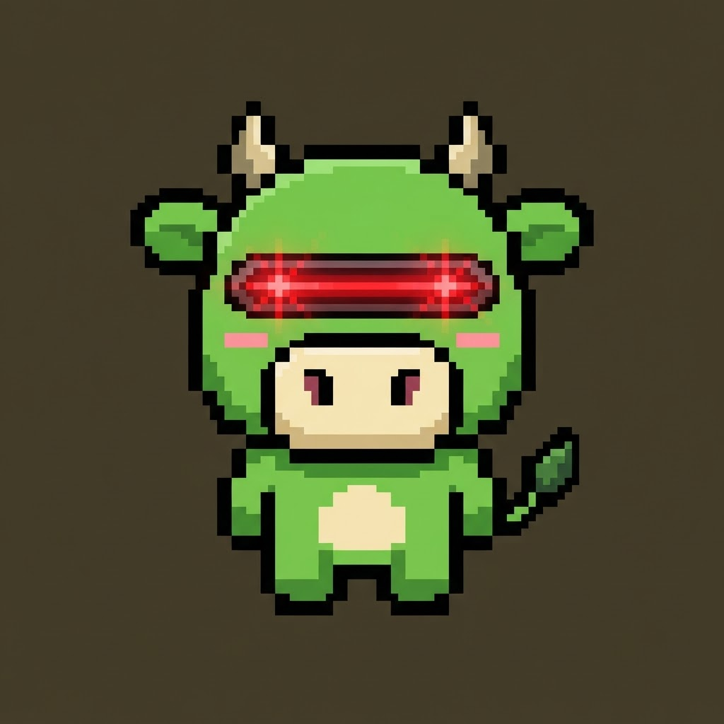 Bull Market — Pixel Cow 005