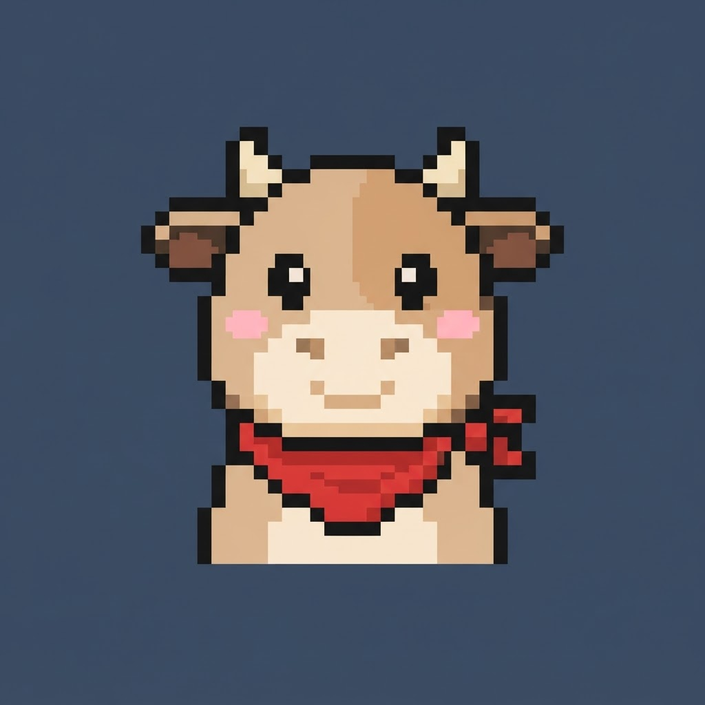 Liquidated Larry — Pixel Cow 006