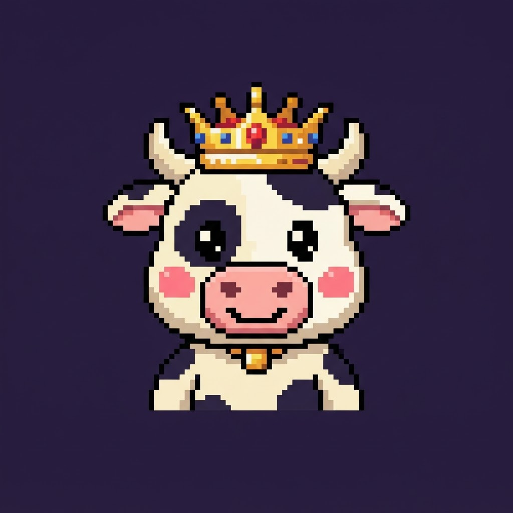 King Cud — Pixel Cow 008